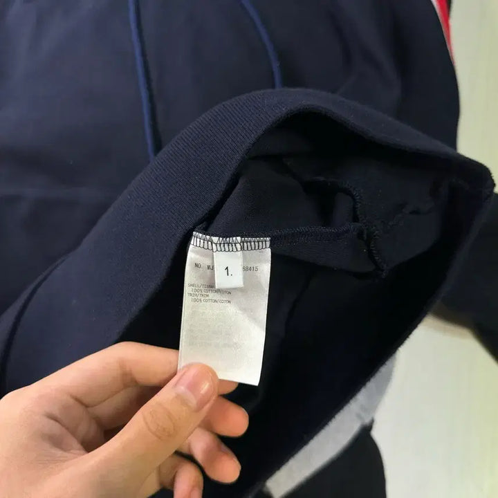 [BUNJANG] Thom Browne RWB Side Stripe Hoodie Navy / [정품 , 1사이즈] 톰브라운 RWB 사이드 삼선 후드티 네이비