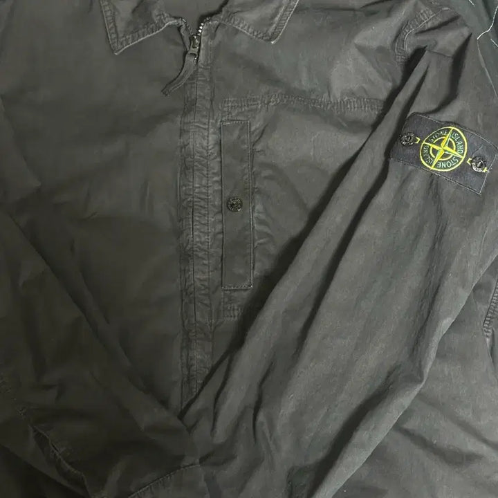 [BUNJANG] Stone Island Cotton Canvas Overshirt Jacket / 스톤 아일랜드 코튼 캔버스 오버셔츠자켓 블랙