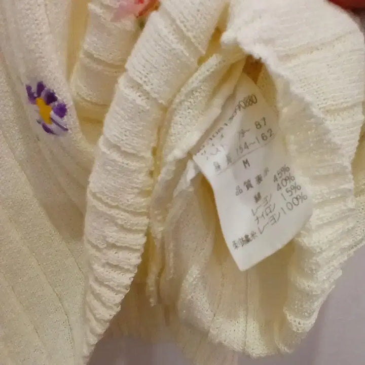 [BUNJANG] KENZO Flower Embroidered Knit Sweater / 겐조(KENZO) 플라워 자수 니트