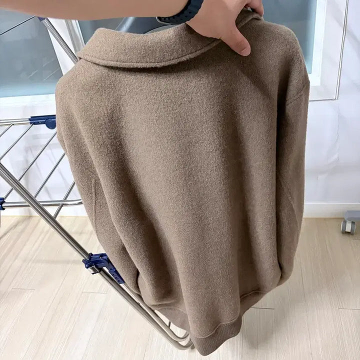 [BUNJANG] 포터리 캐시미어 A-2 자켓 카멜 브라운 4(XL) / 포터리 캐시미어 A-2 자켓 카멜 브라운 4(XL)