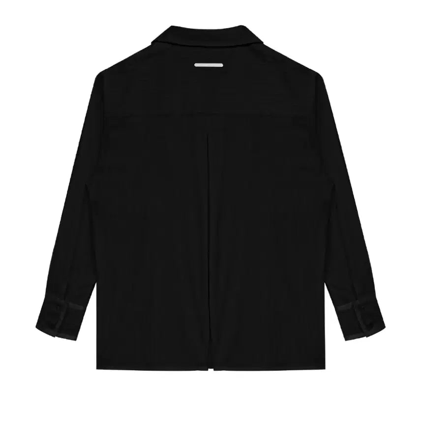 [BUNJANG] Triming Bird Easy Wear Set-up Shirt - Black / 트리밍버드 이지웨어 셋업 셔츠 블랙