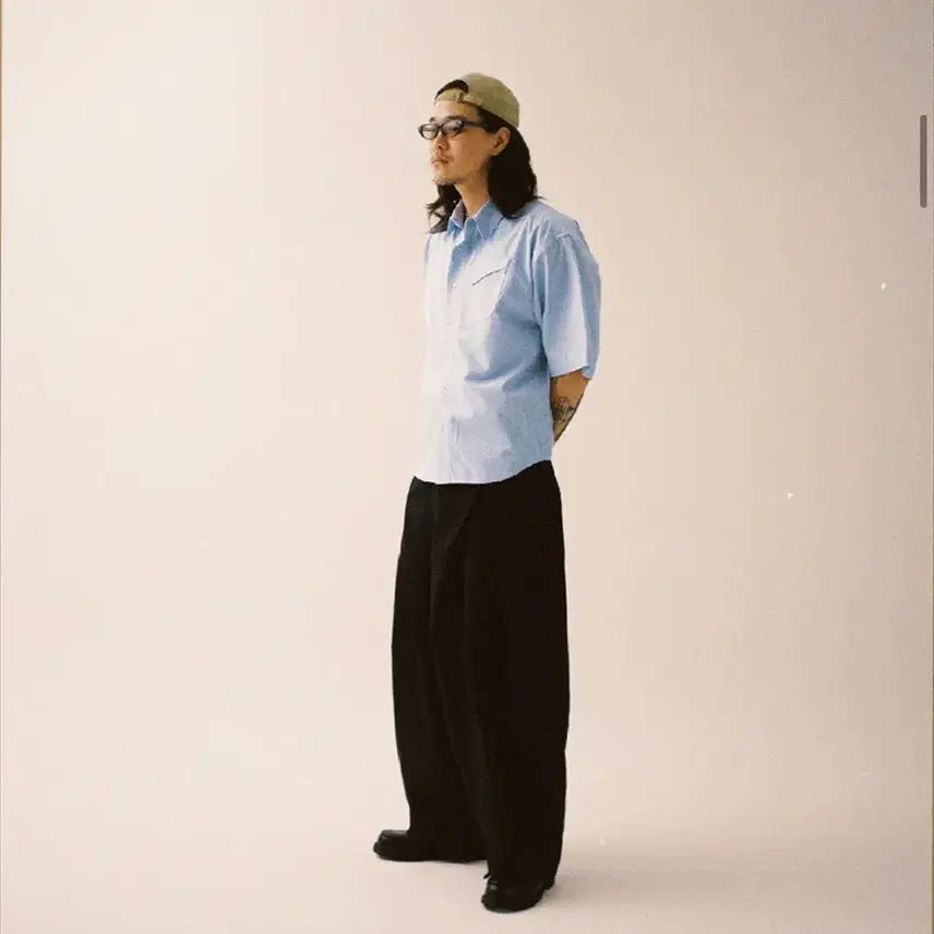 [SOLD OUT] 뉴치프시크 디피 Needlework crop stripe shirts