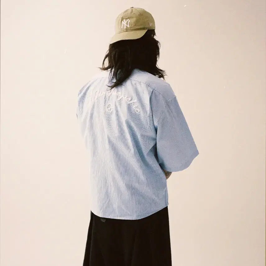 [SOLD OUT] 뉴치프시크 디피 Needlework crop stripe shirts