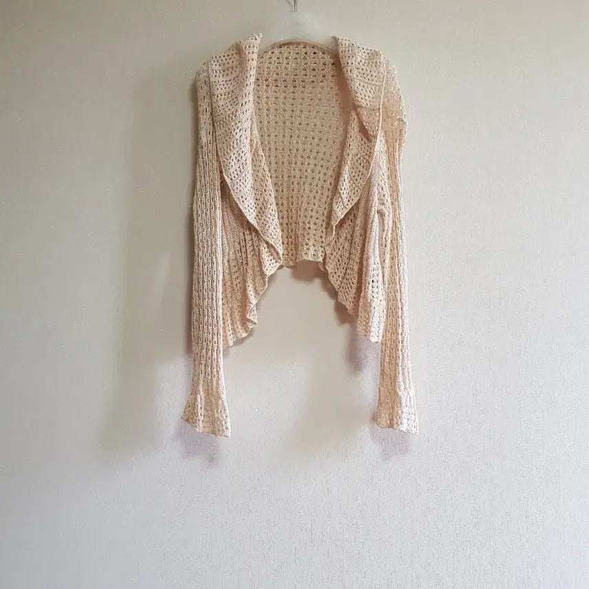 [BUNJANG] Beige Knit Cardigan / 가디건