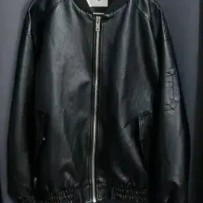 [BUNJANG] V2 Vegan Leather Blouson Jacket / v2 비건 레더 블루종 자켓