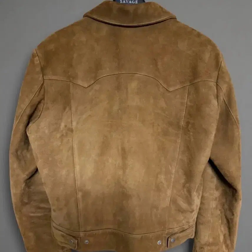 [BUNJANG] Savage Suede Trucker Jacket Camel XL / 세비지 스웨이드 트러커 자켓 카멜 xl