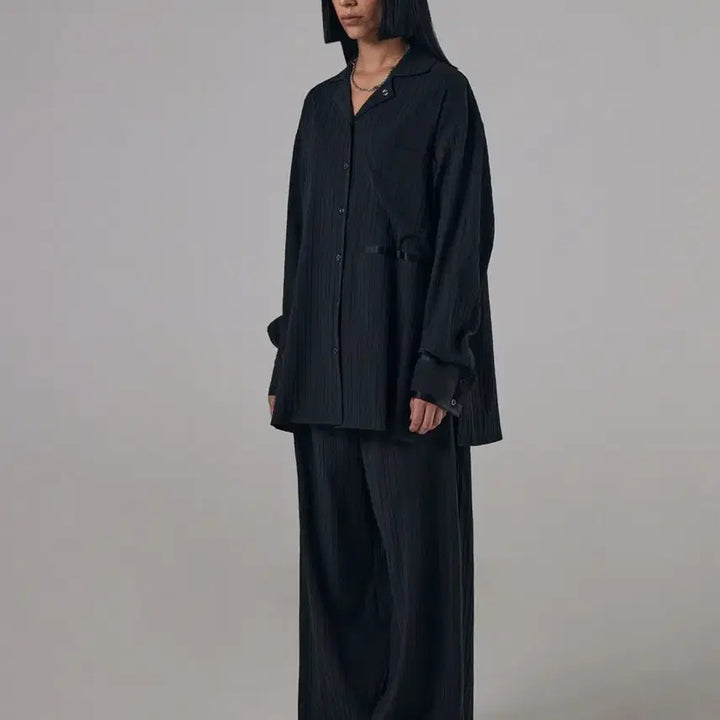 [BUNJANG] Trimingbird Easy Wear Set-up Pants Black / 트리밍버드 이지웨어 셋업 팬츠 블랙