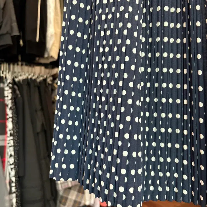 [BUNJANG] Japanese Vintage Polka Dot Pleated Skirt / 일본빈티지 플리츠 도트 패턴 스커트
