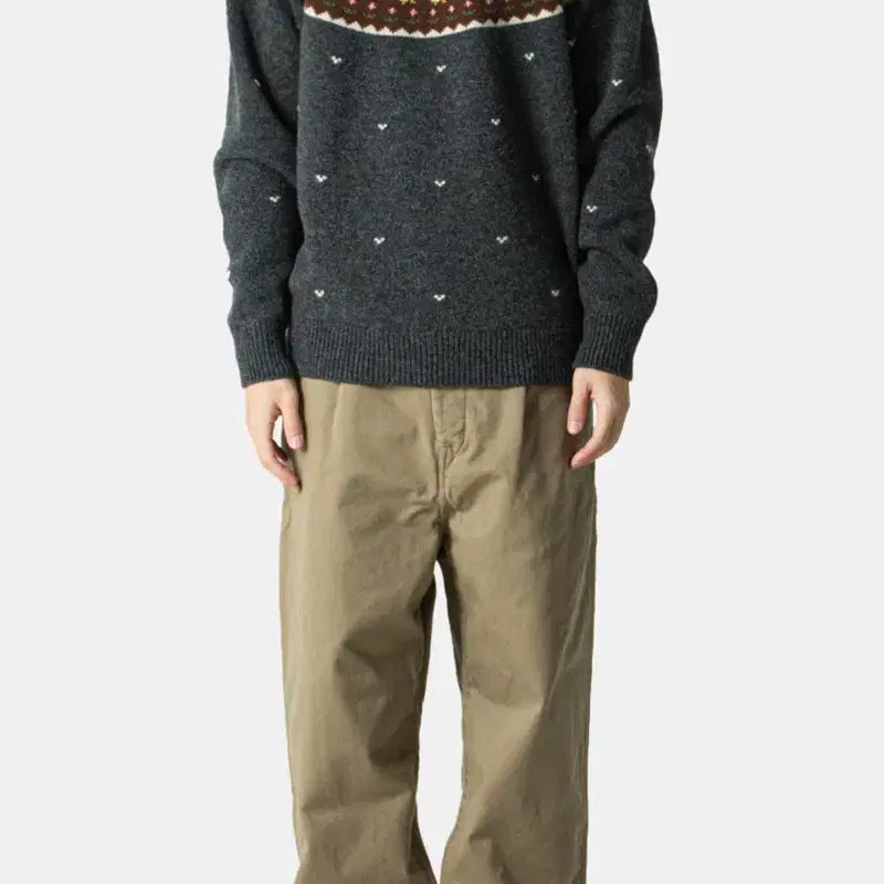 [BUNJANG] Unlikely Pair Fair Isle Duck Knit Sweater XL / 언라이클리 페어 아일 덕 니트 스웨터