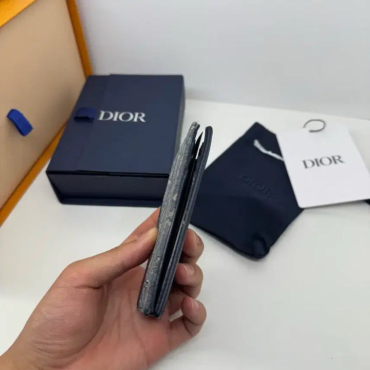 [BUNJANG] Dior Oblique Saddle Organizer Blue / 디올 오블리크 새들 오거나이저 블루