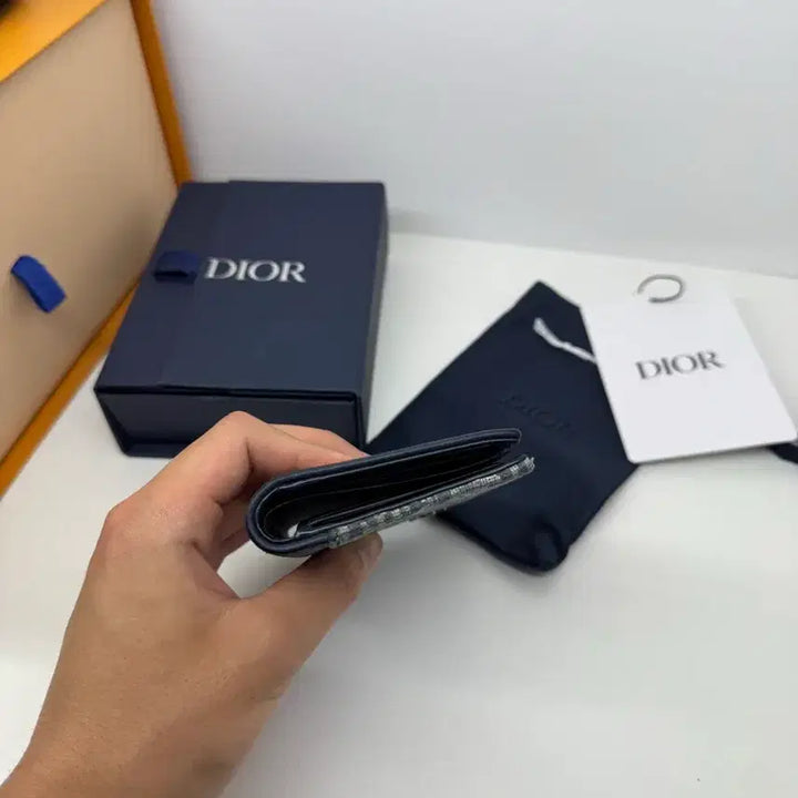 [BUNJANG] Dior Oblique Saddle Organizer Blue / 디올 오블리크 새들 오거나이저 블루