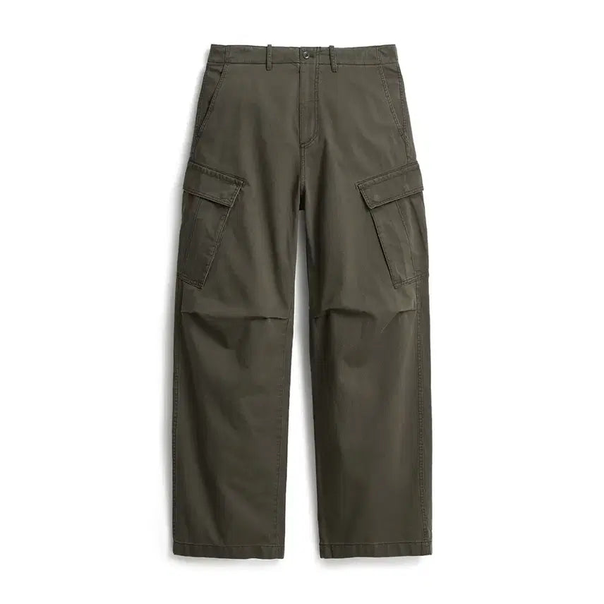 [BUNJANG] Pottery Garment Washed Cargo Pants Khaki / [3] 포터리 가먼트 워시드 카고 팬츠 카키