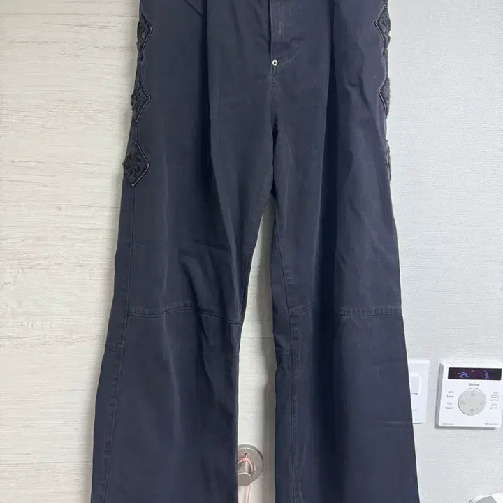 [BUNJANG] Polytelu Hank Goshima Dark Charcoal Navy Cotton Pants / 폴리테루 행크 고시마 다크차콜네이비 3size 팝니다