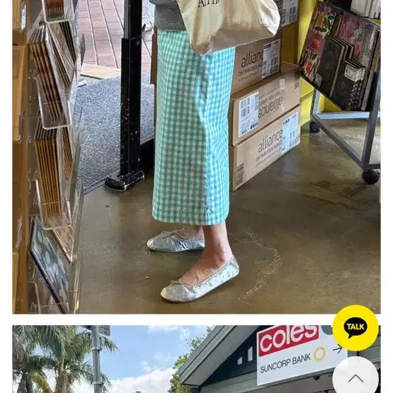 [BUNJANG] D.GREES Marie Gingham Check Skirt / 디그리스 마리 깅엄체크 스커트(MADE) S