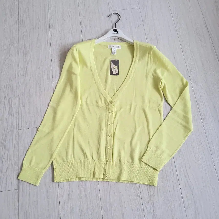 [BUNJANG] Forever21 Lime Cardigan &amp; H&amp;M Black Long Cardigan Set / [새상품]가디건 1+1(라임색+블랙 가디건 2종 몽땅)