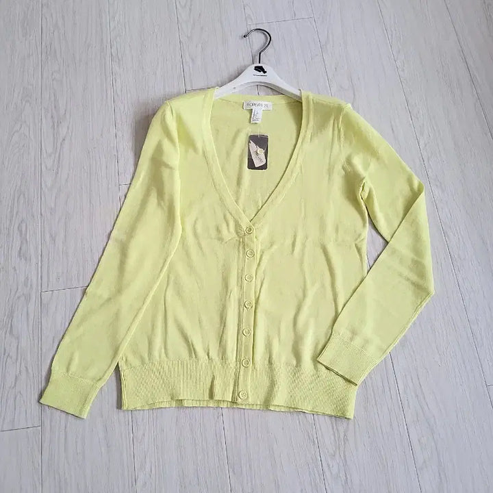 [BUNJANG] Forever21 Lime Cardigan &amp; H&amp;M Black Long Cardigan Set / [새상품]가디건 1+1(라임색+블랙 가디건 2종 몽땅)