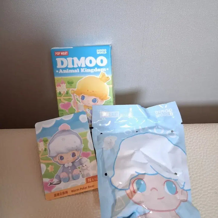 [BUNJANG] Pop Mart Dimoo Animal Kingdom Polar Bear Figure (Sealed) / 정품팝마트 디무 Animal Kingdom + 북극곰 피규어