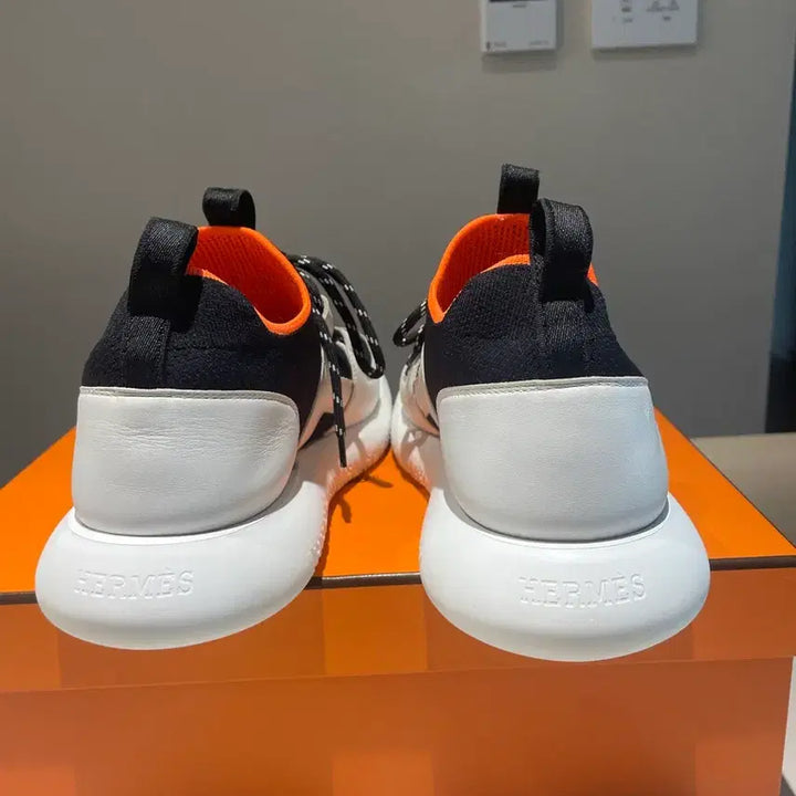 [BUNJANG] Hermès Dual Sneakers Black and White 41.5 / 에르메스 듀얼스니커즈 검흰 41.5