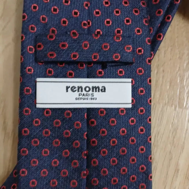 [BUNJANG] Renoma Navy Dot Pattern Tie / 레노마넥타이(1회착용)