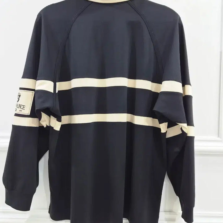 [BUNJANG] System Rugby Long Sleeve Shirt with Elbow Patches / 시스템 엘보 패치  럭비 긴팔 셔츠