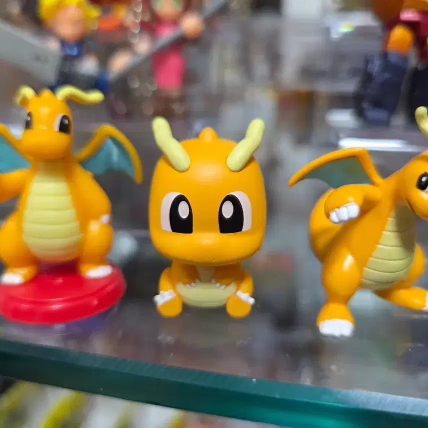 [BUNJANG] Pokemon Dragonite Figure Bundle Set / 포켓몬 망나뇽 피규어 가챠 3종 일괄