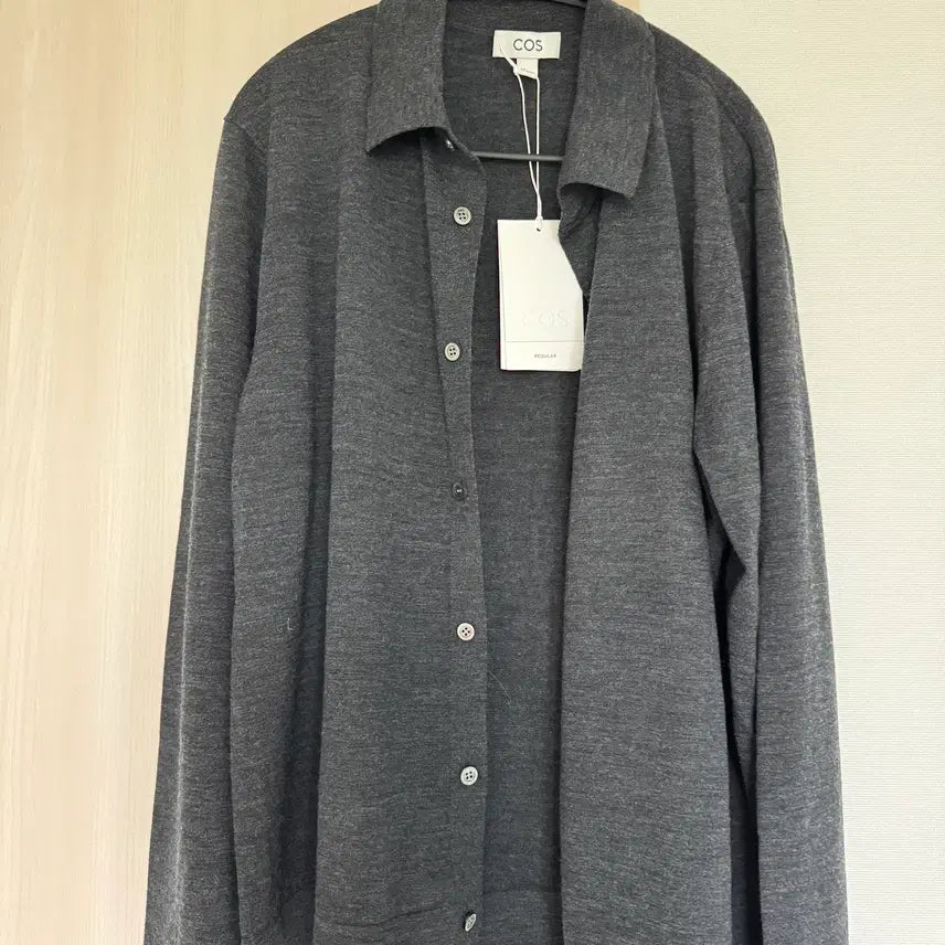 [BUNJANG] COS Merino Wool Shirt Charcoal / COS 메리노 울 셔츠 (차콜)