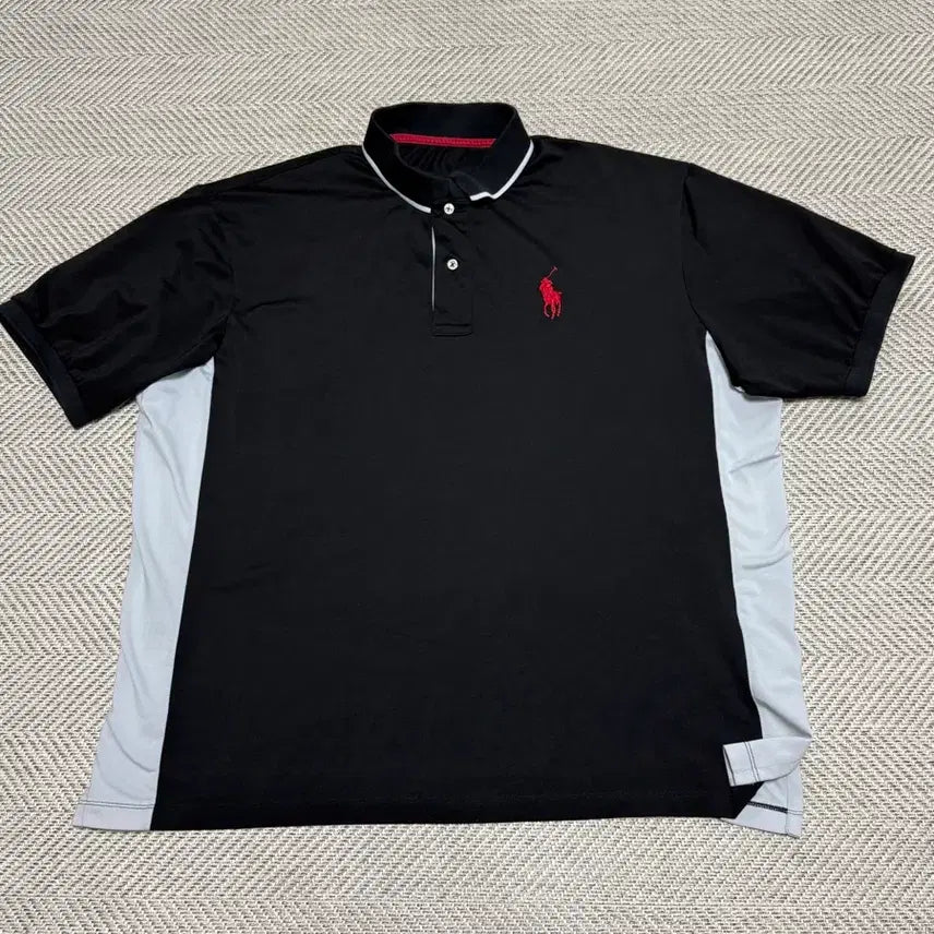 [BUNJANG] Polo Black/Gray Short Sleeve Polo Shirt / 폴로 블랙/회색 반팔 카라티
