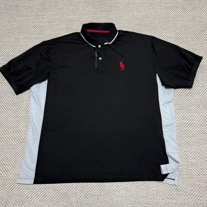 [BUNJANG] Polo Black/Gray Short Sleeve Polo Shirt / 폴로 블랙/회색 반팔 카라티