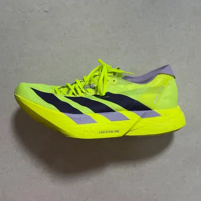 [BUNJANG] Adidas Adizero Adios Pro 4 Neon Running Shoes / [265] 아디다스 아디제로 아디오스 프로4 형광 네온