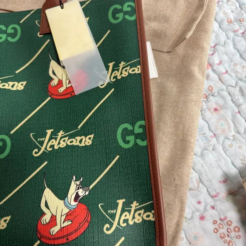 [SOLD OUT] 구찌 GG JETSONS 토트백 그린 브라운트림 550763