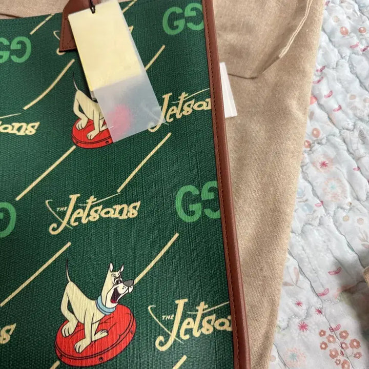 [SOLD OUT] 구찌 GG JETSONS 토트백 그린 브라운트림 550763