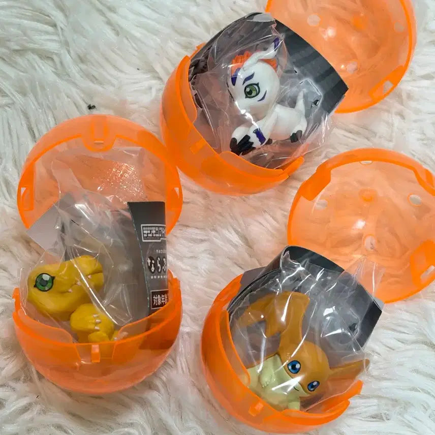 [SOLD OUT] 디지몬어드벤처 나라분데스 나란히 가챠 피규어 쉬라몬 아구몬 파닥몬