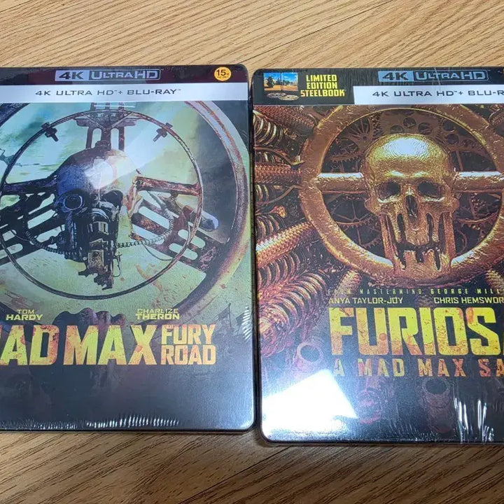[BUNJANG] Mad Max: Fury Road 4K UHD Blu-ray Steelbook Bundle Set (Sealed) / 미개봉)매드맥스 4K 분노의도로 퓨리오사 블루레이 스틸북 일괄판매