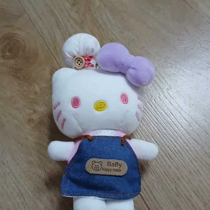 [BUNJANG] Hello Kitty Chef Plush Keychain / 헬로키티 봉제인형 인형 키링
