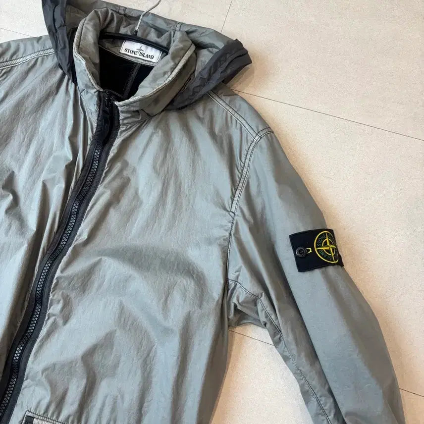 [BUNJANG] Stone Island Lamy Flock Long Jacket / 백화점판) 스톤아일랜드 라미플록 롱자켓 L