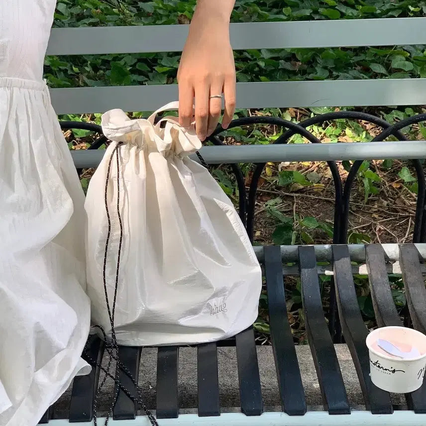 [BUNJANG] Haag Glossy Bag Jumbo Cream / 헤이그 글로시 백 점보 크림 haag