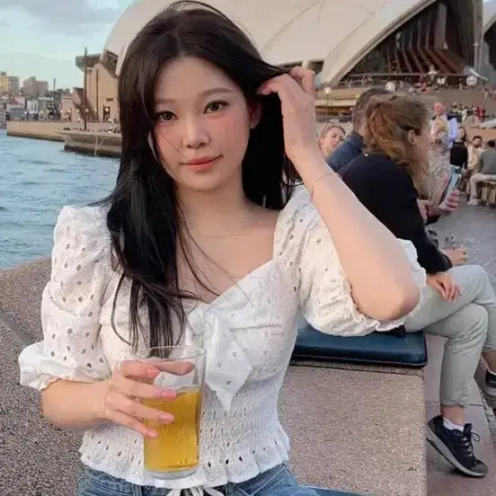 [BUNJANG] Bernie Love Blouse White / 베르니 러브 블라우스 화이트