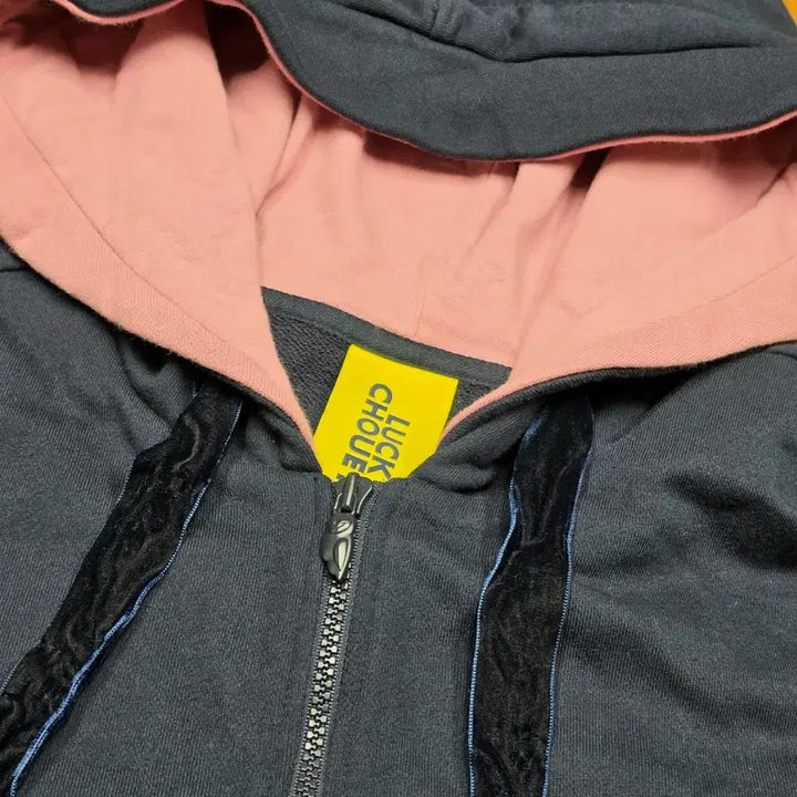 [BUNJANG] Lucky Chouette Ribbon Frill Bonnet Hood Zip-up Jacket / 급처) 럭키슈에뜨 리본 프릴 보넷 후드 집업