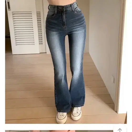 [BUNJANG] Hiniqu Noe Bootcut Long Pants Jeans / 히니크 노이 부츠컷 롱 팬츠 바지 중청 M