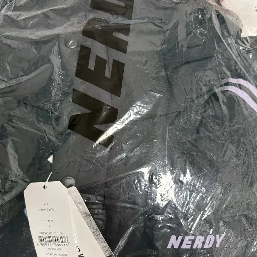 [BUNJANG] NERDY NY Down Jacket Black (L) / 널디(NERDY) 엔와이 다운자켓 블랙 패딩 (L)