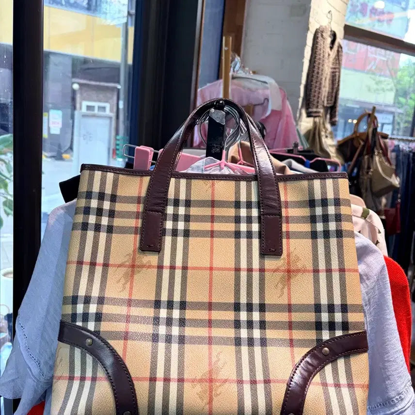 [BUNJANG] Burberry Check Tote Bag / 버버리 체크 토트백 가방