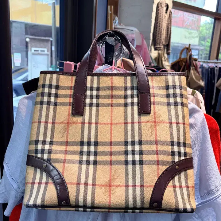 [BUNJANG] Burberry Check Tote Bag / 버버리 체크 토트백 가방