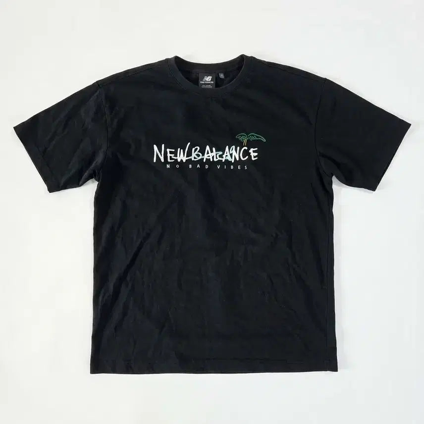 [SOLD OUT] 뉴발란스 블랙 반팔 티셔츠 야자수 프린팅