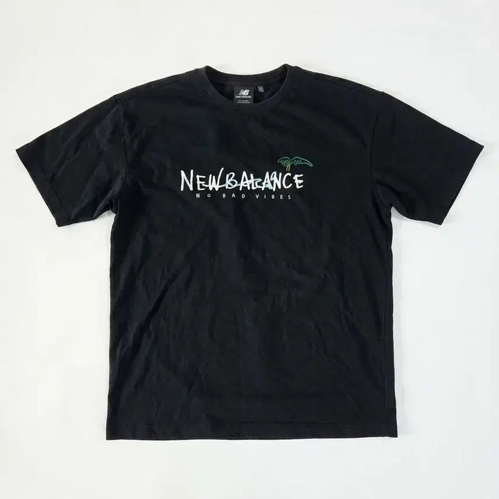 [SOLD OUT] 뉴발란스 블랙 반팔 티셔츠 야자수 프린팅