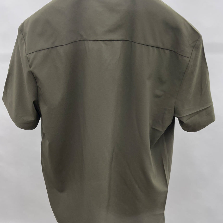 [BUNJANG] System Homme Open Collar Short Sleeve Shirt / 시스템옴므 오픈카라 반팔 셔츠