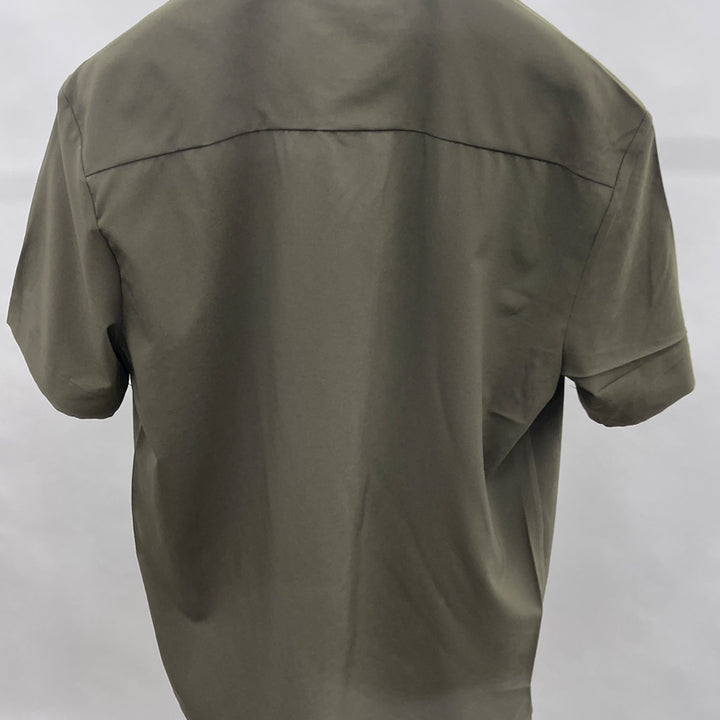 [BUNJANG] System Homme Open Collar Short Sleeve Shirt / 시스템옴므 오픈카라 반팔 셔츠