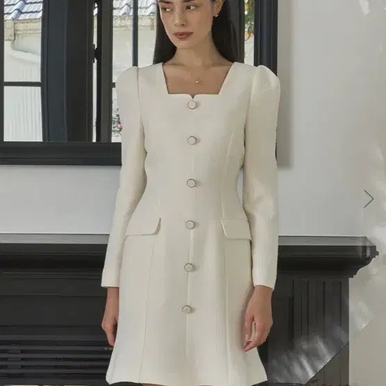 [BUNJANG] Floome Mermaid Dress Ivory / (1회착용) 플로움 머메이드 원피스 아이보리