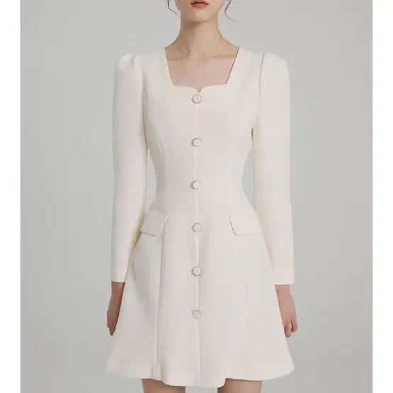 [BUNJANG] Floome Mermaid Dress Ivory / (1회착용) 플로움 머메이드 원피스 아이보리