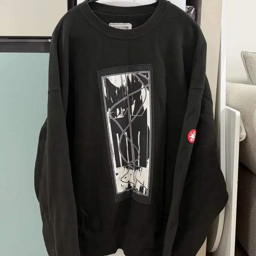 [BUNJANG] Cav Empt Black Printed Sweatshirt / [XL] 카브엠트 CAV EMPT 블랙 프린팅 맨투맨 티셔츠