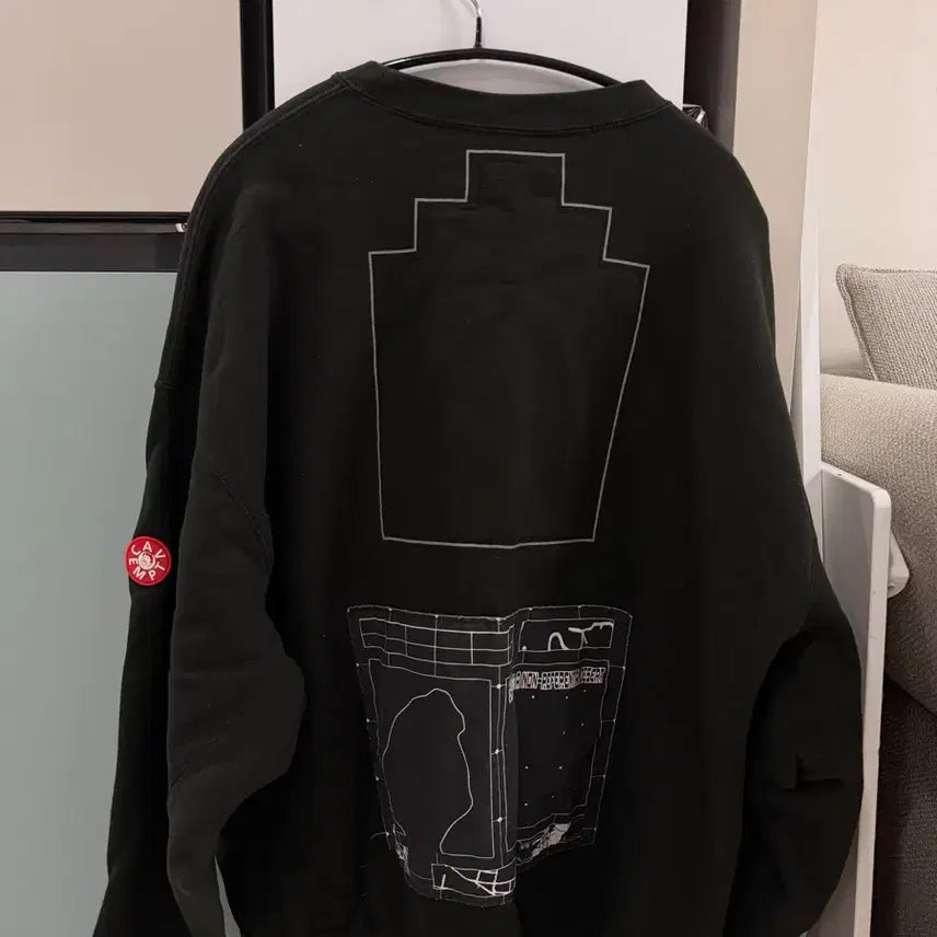 [BUNJANG] Cav Empt Black Printed Sweatshirt / [XL] 카브엠트 CAV EMPT 블랙 프린팅 맨투맨 티셔츠